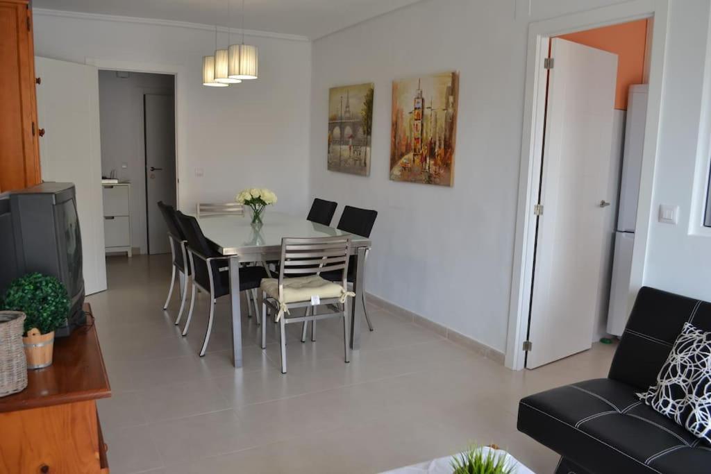Apartamento Junto A Playa Y Cerca De Campo De Golf El Perellonet Bagian luar foto